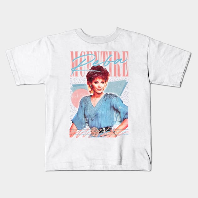 Reba McEntire // Vintage Faded 80s Style Fan Design Kids T-Shirt by DankFutura